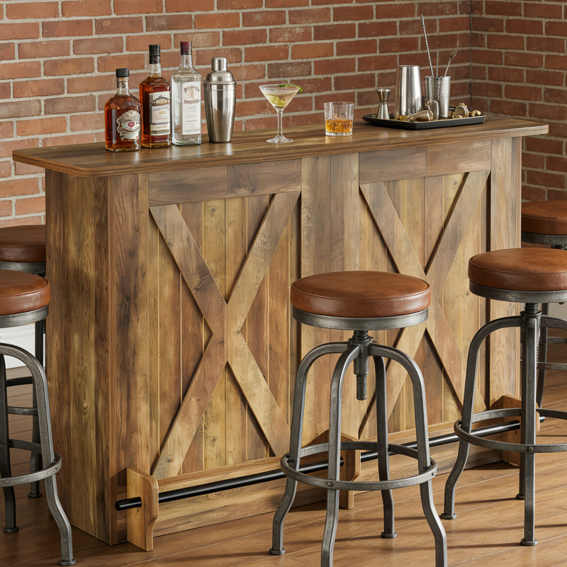 160cm Bar Cabinet, Brown