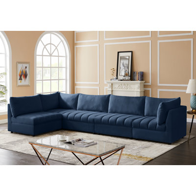 Hallelujah Velvet L-Shaped Sectional Reversible