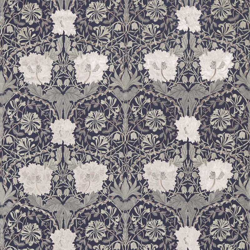 Pure Honeysuckle & Tulip Embroidery Fabric