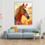Art mural cheval en verre trempé-129178702