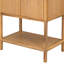 Armoire en placage de chêne pour étude, couloir, espace de vie - tablette réglable de 71,8 po de hauteur et salle de style moderne, vestibule, poignées de couloir contemporaines-655459024