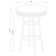 Retro 3-Piece Round 1950S Bistro Pub Bar Table Set