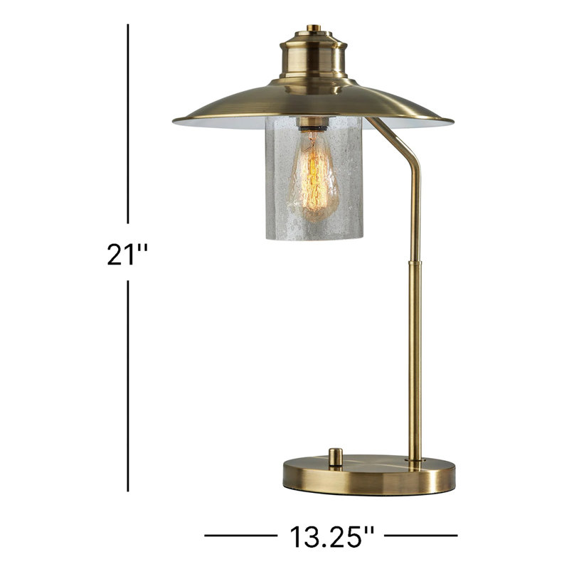 Lampe de bureau en métal Kimana