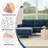 2-Piece 84" Upholstered L Shape Sectional Sofa-2126689609