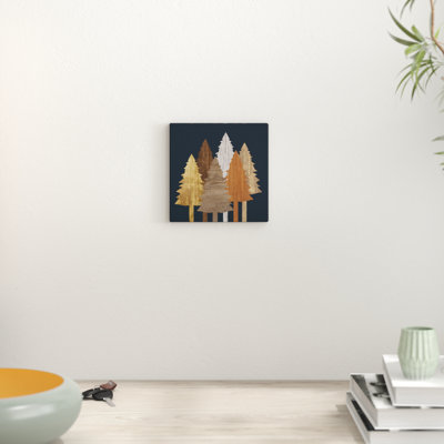 " Wooden Trees " Painting Print