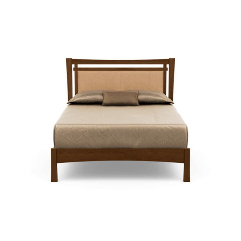 Monterey Upholstered Bed, King, Ebony, Autumn Cherry