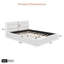 Lit plateforme tapissier moderne, grand lit - lignes épurées, confort rembourré, aucun sommier requis-2059489979