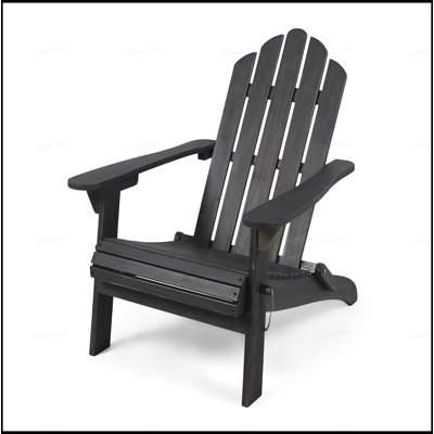 FOLDABLE ADIRONDACK CHAIR With Weather-Resistant Acacia Wood And Classic Design, Perfect For Outdoor Relaxation