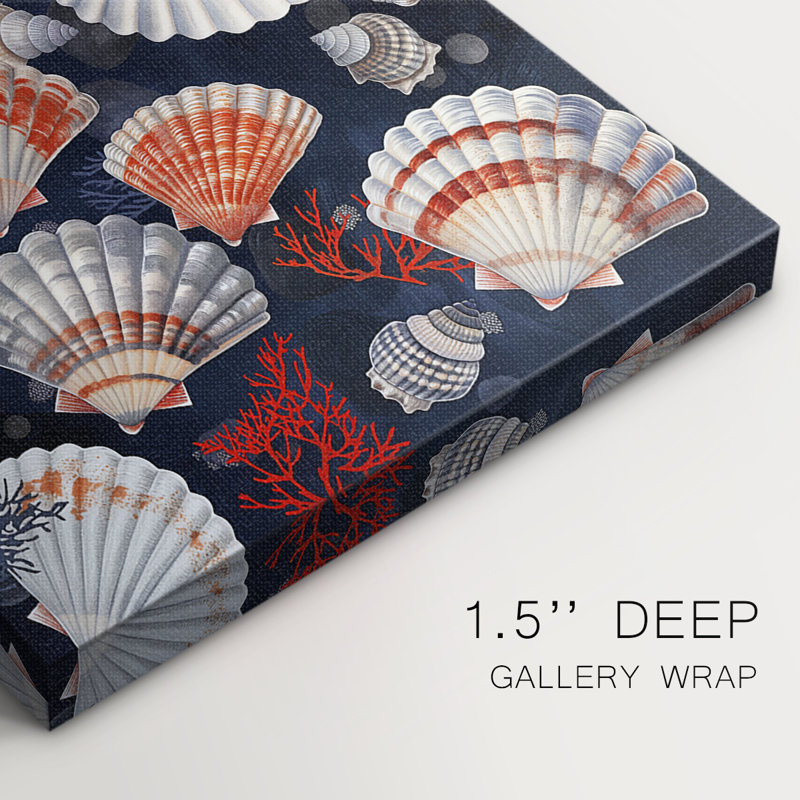 NAUTICAL Series CCCCX - Toile tendue avec châssis de qualité supérieure - Prêt à être accroché, H 27 po x l 18 po