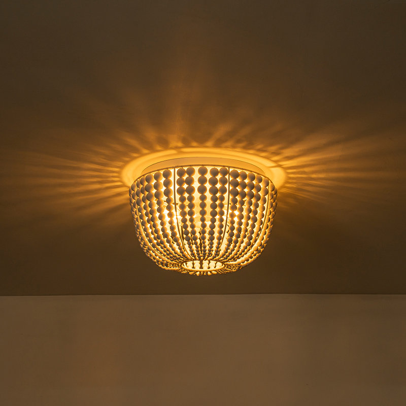 Plafonnier encastré cylindrique rond 2 lumières