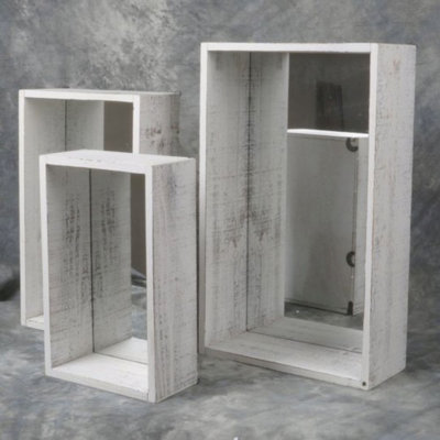 Croll 3 Piece Solid Wood Cube Shelf