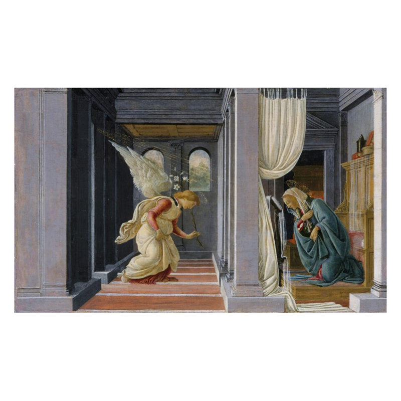 L'annonce par Sandro Botticelli - estampe numérique, H 22 po x l 28 po