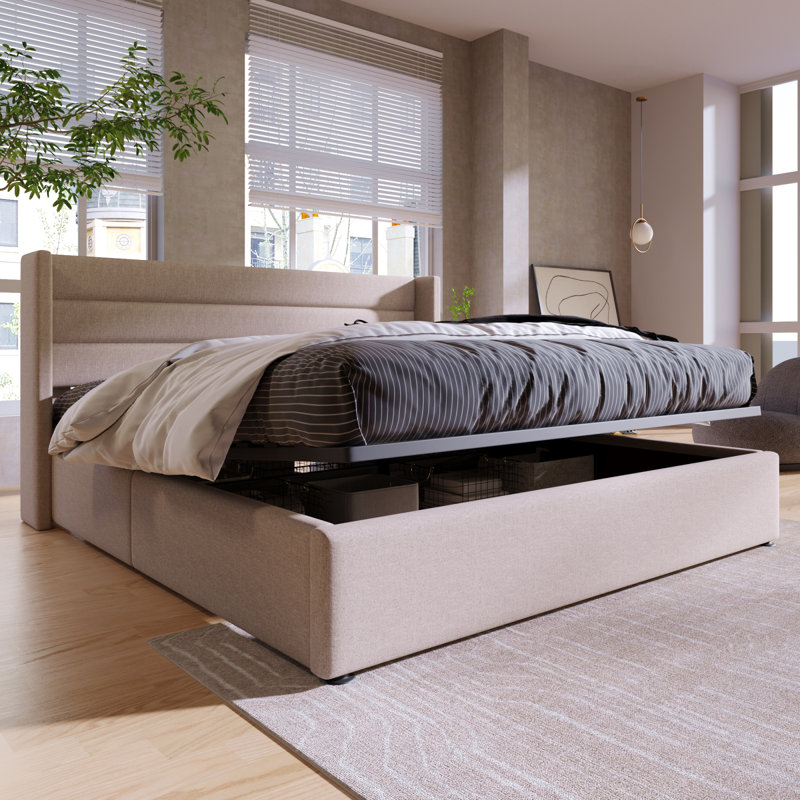 Upholstered Ottoman Storage Bed