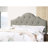 Grey Polyfiber Upholstered Queen Bed, Wooden Arch Design Bedframe, Adjustable Headboard, Modern Size Bed With Polyfiber, Hb