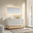 Fully Assembled 60" Luxury Style Bathroom Vanity Modern Exquisite Ceramic Rock Slab One Piece Bathroom Cabinet Double Sink Bathroom Combo Set-107760969