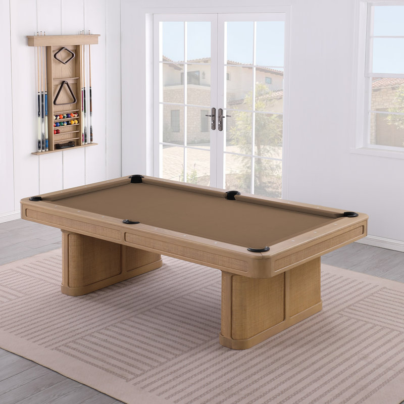 Table de billard en ardoise avec plateau de salle à manger en option Solara, Chameau, Oui