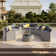 6 - Person Fully Assembled Curved Patio Conversation Set With Side Table