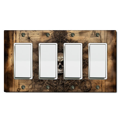 Plaque murale standard Skull Map Voyage