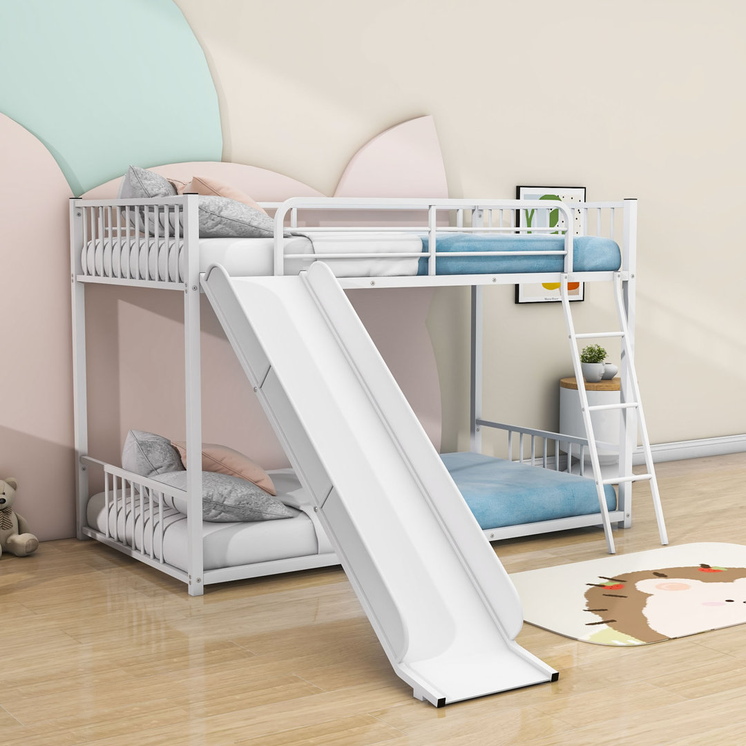 Ciacchi Twin Over Twin Metal Bunk Bed with Slide Isabelle & Max™ Bed Frame