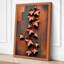 Copper Star Cascade Geometric - Wrapped Canvas-1818204950-1818204957