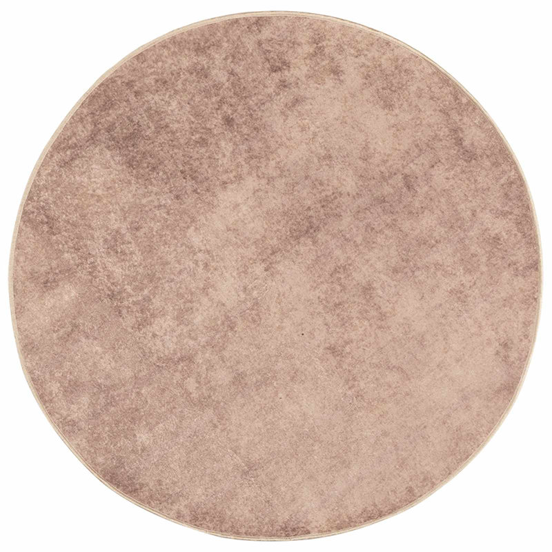 Machine Tufted Area Rug, Sand, Round 120cm