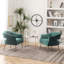 Fauteuil d'appoint en velours Chynna-1665429078