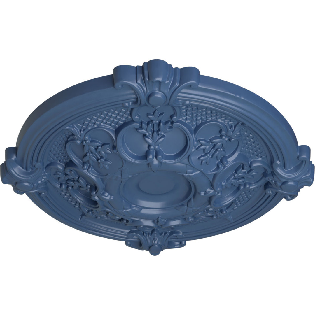 Endurathane Hamilton Ceiling Medallion, 17 3/8"OD x 1 3/4"P (Fits Canopies up to 3 3/4") Ekena Millwork 