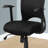Black Mesh Black Metal Office Chair, Adjustable Height, Swivel, Ergonomic, Armrests, Computer Desk Work, Contemporary Modern