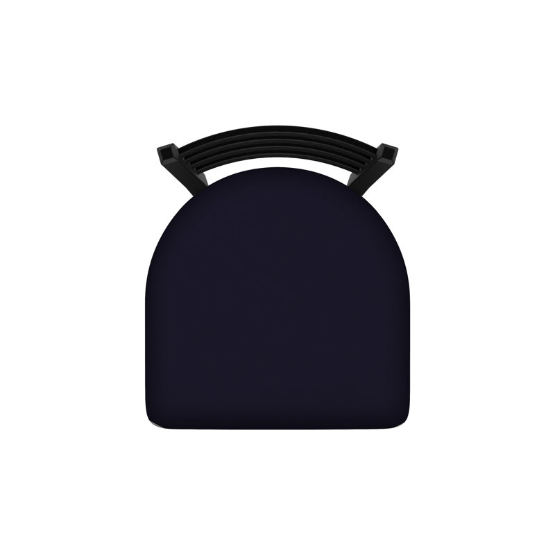 400 Jackie Chair, Black Wrinkle, Vinyl-Canter Twilight