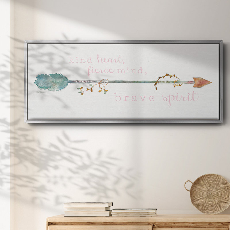 Brave Spirit - toile encadrée, H 12 po x l 30 po