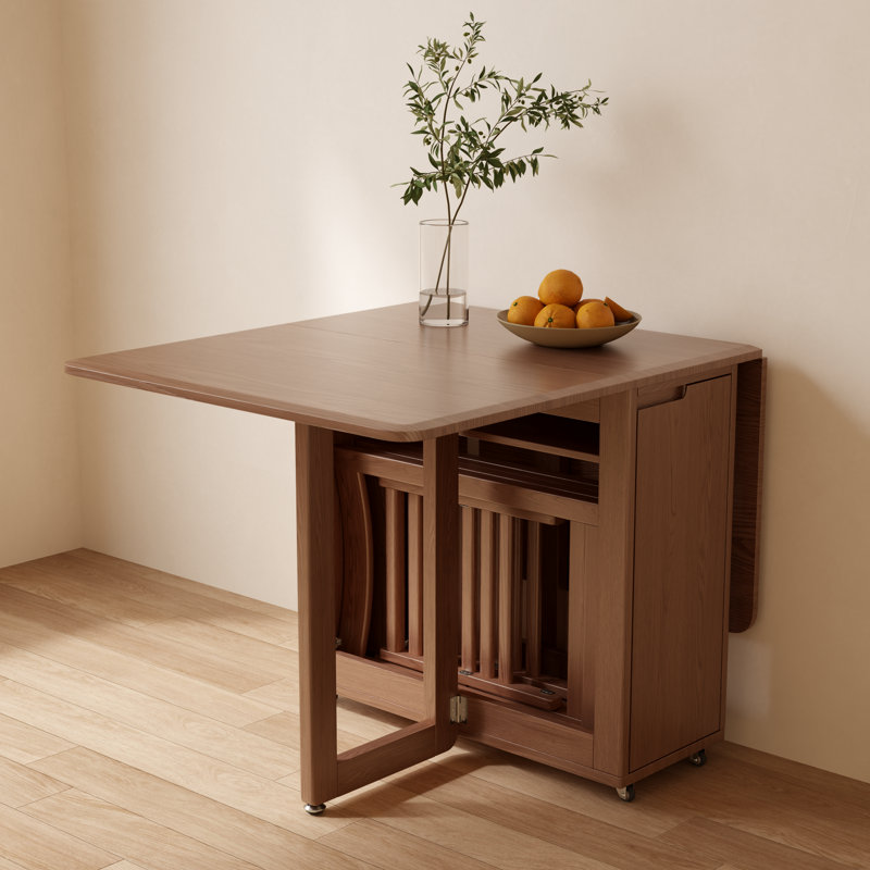 Solid Wood Folding Dining Table