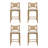 Boho Counter Height Bar Stool With Seagrass Backrest-450379063