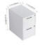Armoire de salle de bain 12 po, 2 tiroirs à fermeture en douceur, fixation flottante, blanc brillant