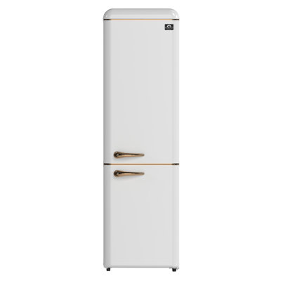 Forno Appliances - Storico 9 Cu. Ft. Retro Compact Refrigerator with Bottom-Freezer - White — FIN-0018372 | Fridge.com