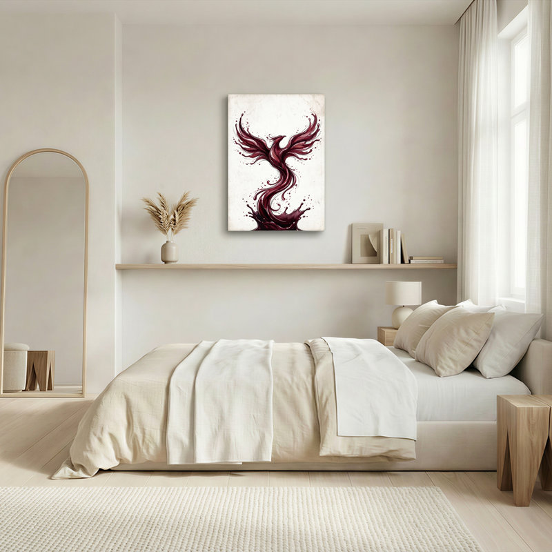 Ensemble de 1 toile murale Phoenix Art, 40"H x 28"W, Toile tendue