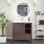 Meuble-lavabo simple 30 po avec plateau en céramique Cheris-167818180