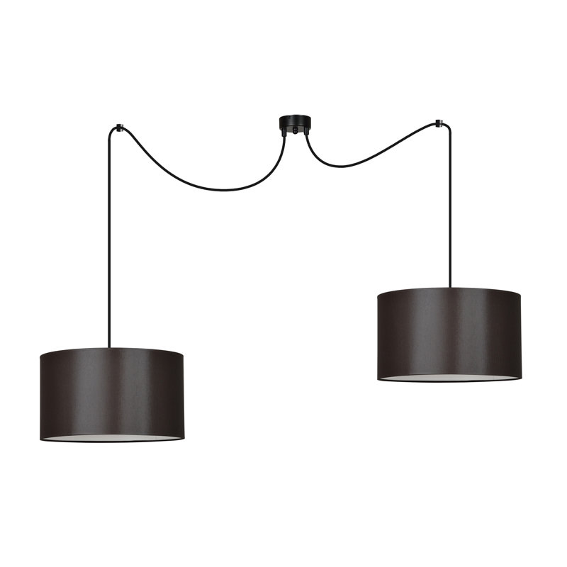 Pascua 2 - Light Drum Pendant, Wenge