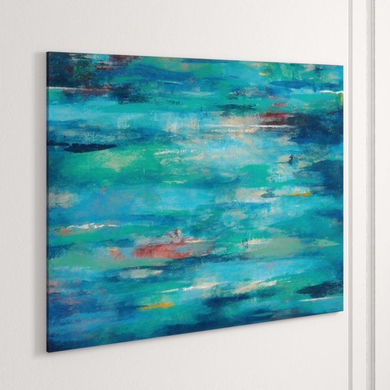 Deep Print by Lillie Barlow, Knife Gel, 40" H x 52" W x 1.5" D