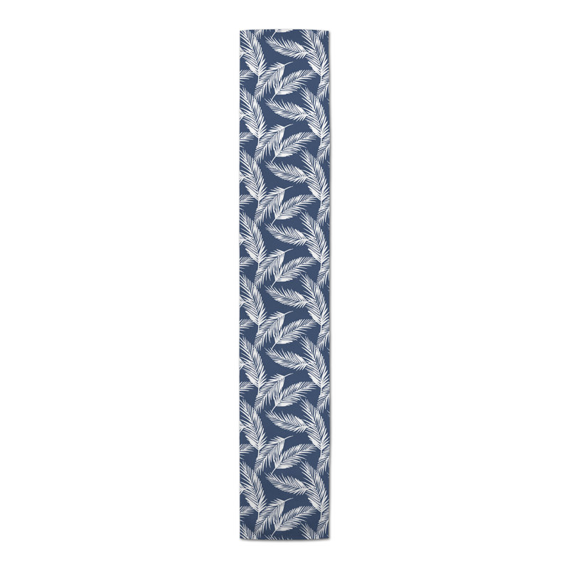Chemin de table Akeylah, L 90 po x P 16 po, Bleu marine