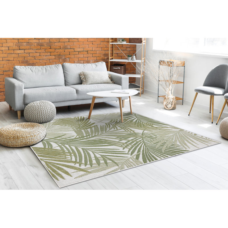 Amissa Floral Flatweave Area Rug, Rectangular 140 x 190cm