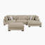 Canapé modulaire moderne 135 po avec tissu en microfibre Hulett-1067356606-1041393086