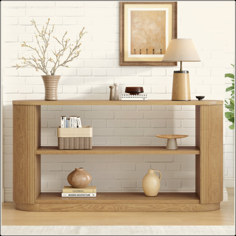 Console de vestibule moderne Mirod, Naturel
