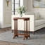 Classic Yet Casual Solid Wood Nesting End Table