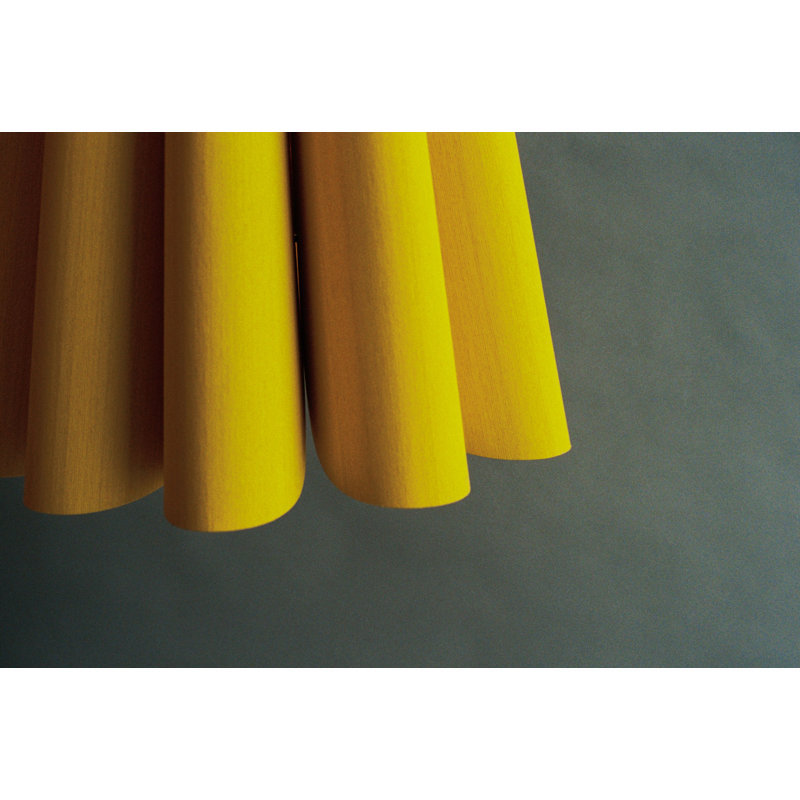 Luminaire suspendu 1 lumière Olivia, Jaune