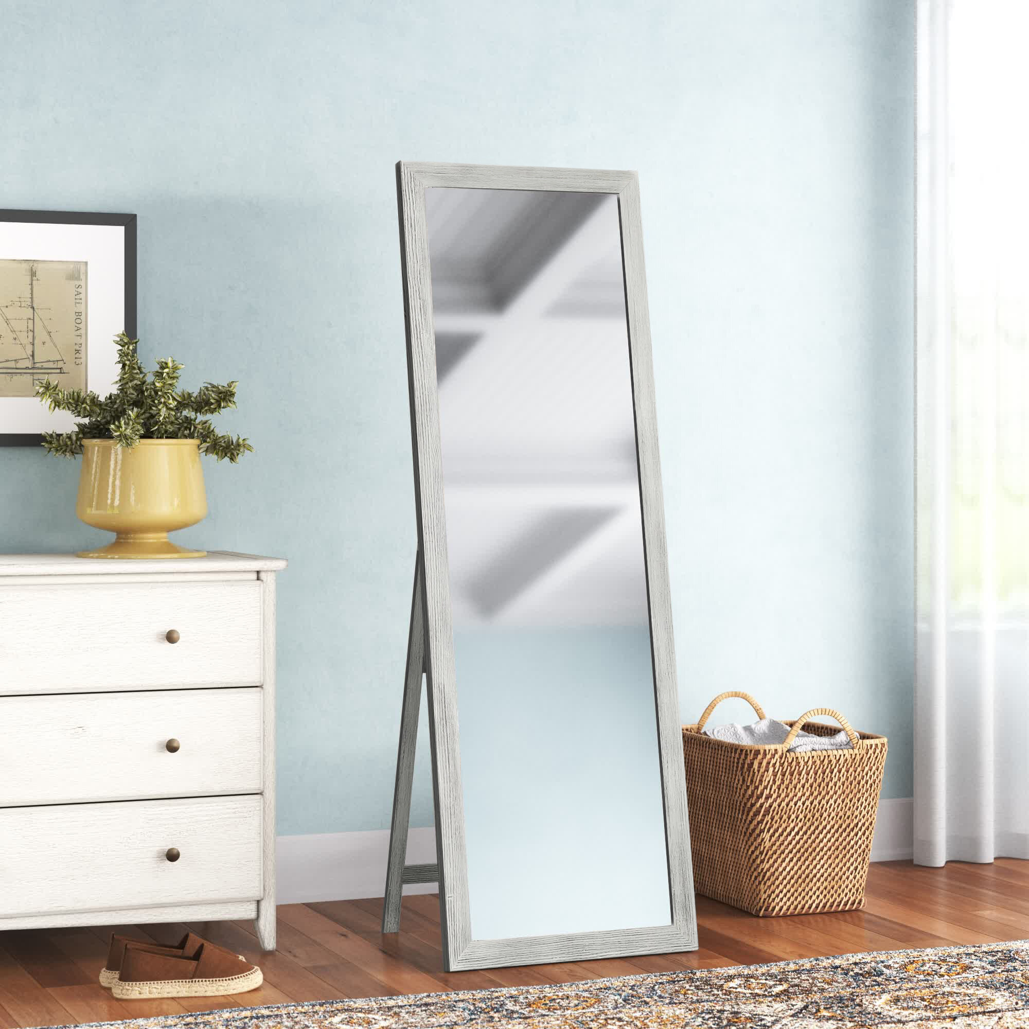 Three Posts™ Eldorado Rectangle Solid Wood Mirror & Reviews 