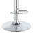 Grey and Chrome Adjustable Bar Stool