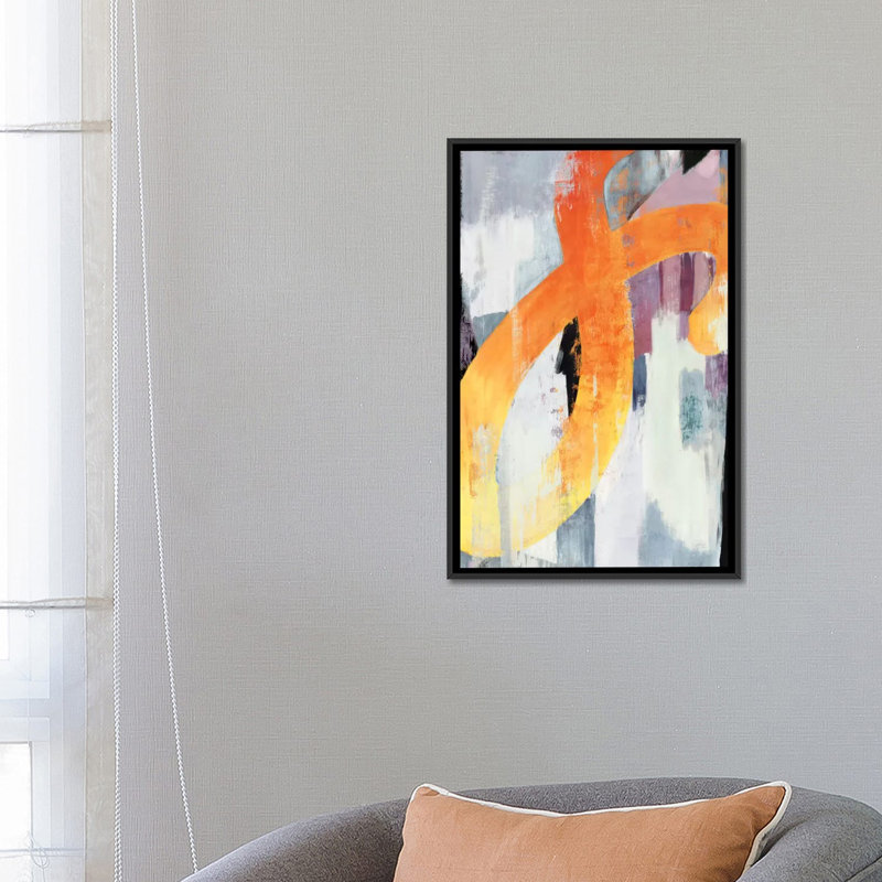 «Infinite II», reproduction sur toile, H 26 po x l 18 po x P 1,5 po, Toile avec cadre flottant noir, Pas de tapis