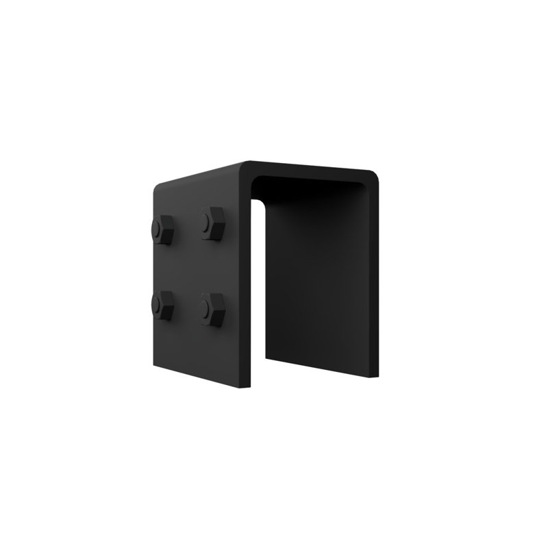 Black Smooth Faux Wood Beam Strap for Heritage Timber Beam