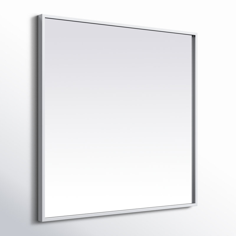 Miroir d'appoint Valparaiso, H 24 po x l 24 po, Argent
