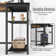 Myra 47" W Home Office Computer Writing Study Desk with Storage Shelves